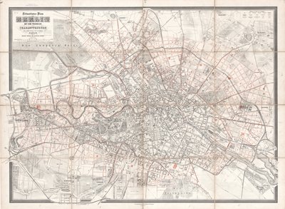 Situation Plan of Berlin with the Surrounding Area and Charlottenburg, Newly Surveyed and Drawn by Sineck by T. Sineck